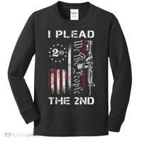 I Plead The 2nd We The People USA Flag AR 15 Rifle Kids Long Sleeve Shirt thumb 0