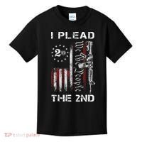 I Plead The 2nd We The People USA Flag AR 15 Rifle Kids T-Shirt thumb 0