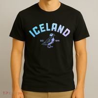 Iceland Puffin Vintage Icelandic Souvenir T-Shirt thumb 3