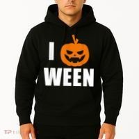 I Pumpkin Ween Funny Halloween Joke Quote Hoodie thumb 2