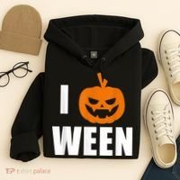 I Pumpkin Ween Funny Halloween Joke Quote Hoodie thumb 4