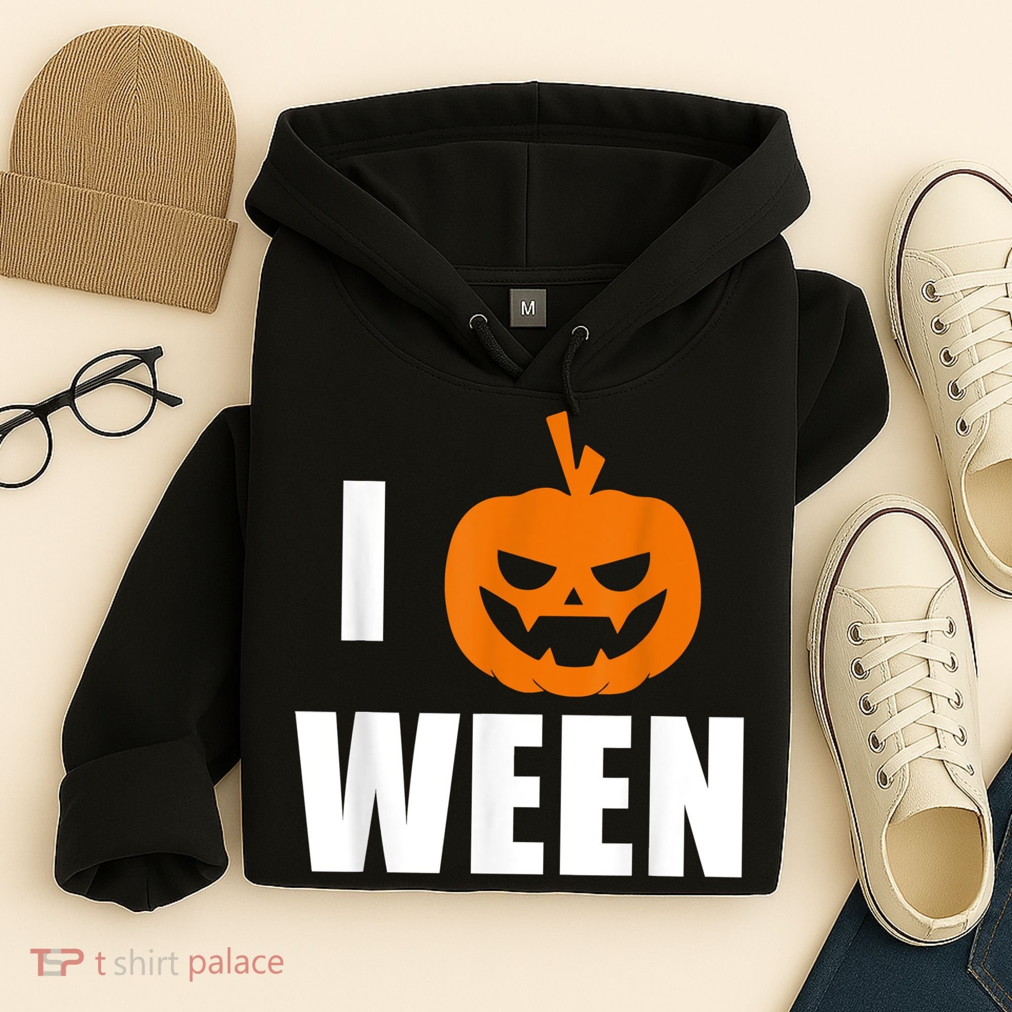 I Pumpkin Ween Funny Halloween Joke Quote Hoodie