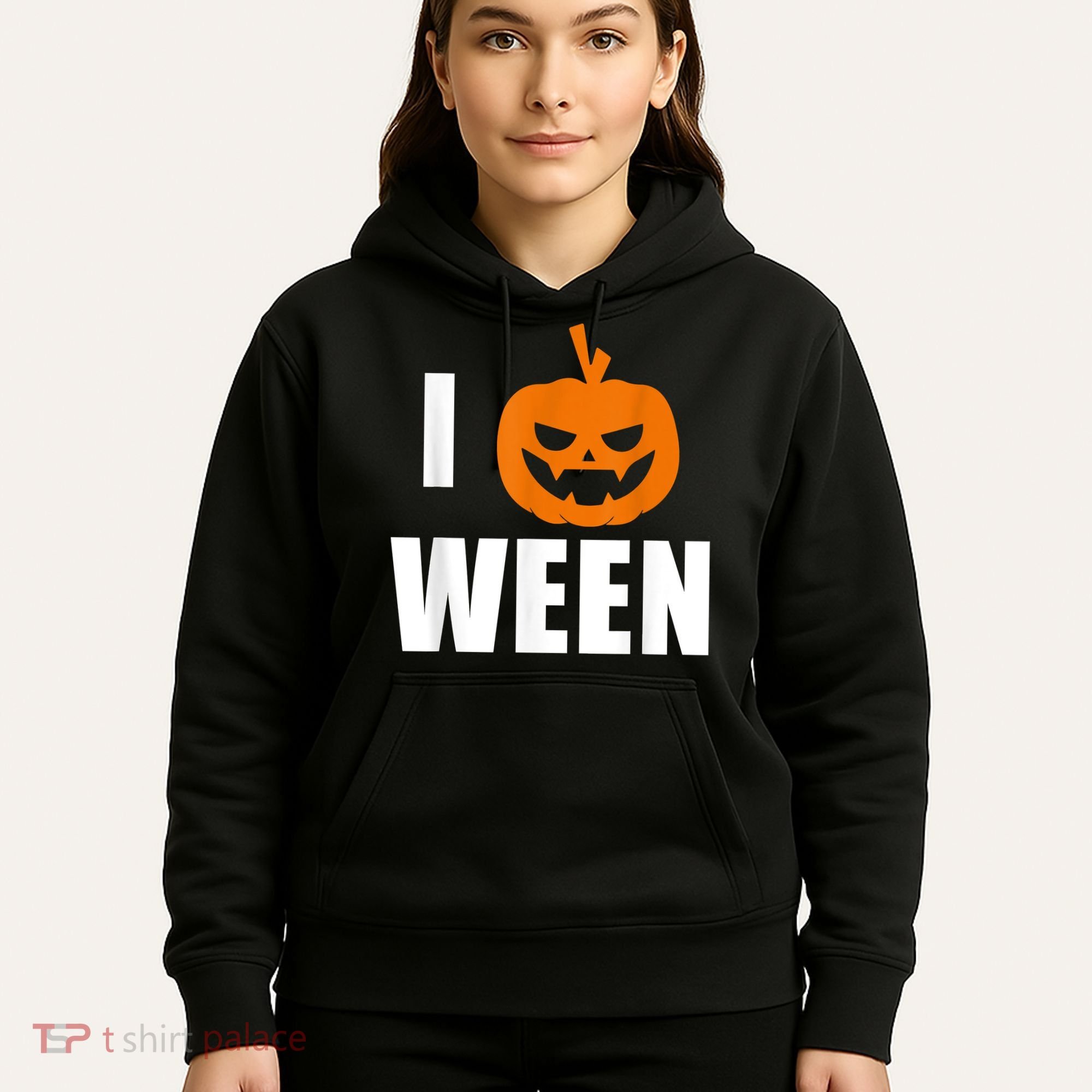 I Pumpkin Ween Funny Halloween Joke Quote Hoodie