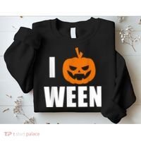 I Pumpkin Ween Funny Halloween Joke Quote Sweatshirt thumb 2