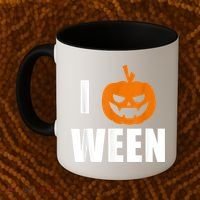 I Pumpkin Ween Funny Halloween Joke Quote Coffee Mug thumb 2