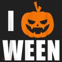 I Pumpkin Ween Funny Halloween Joke Quote Beanie thumb 2