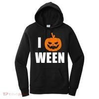 I Pumpkin Ween Funny Halloween Joke Quote Women's Hoodie thumb 0