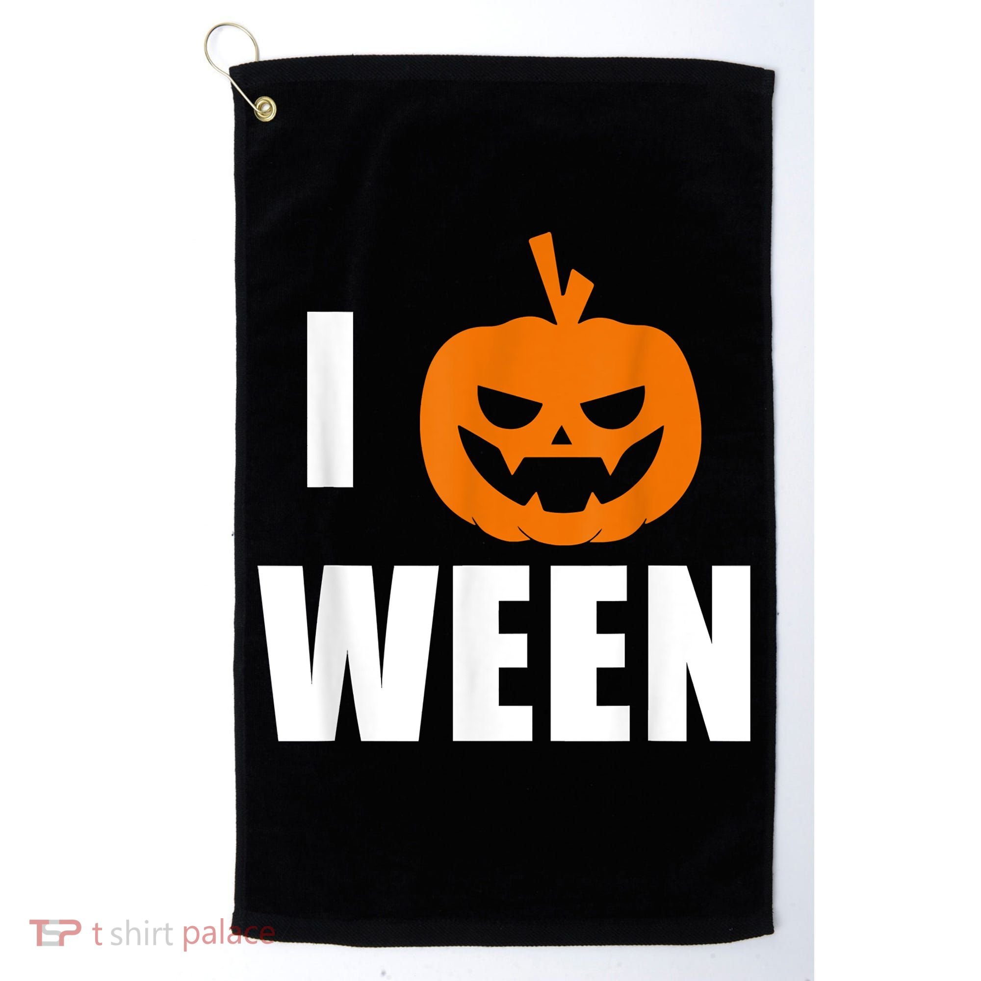 I Pumpkin Ween Funny Halloween Joke Quote Golf Towel
