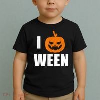 I Pumpkin Ween Funny Halloween Joke Quote Toddler T-Shirt thumb 2
