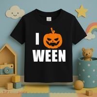 I Pumpkin Ween Funny Halloween Joke Quote Toddler T-Shirt thumb 3