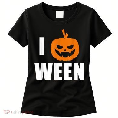 I Pumpkin Ween Funny Halloween Joke Quote Women's T-Shirt