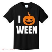 I Pumpkin Ween Funny Halloween Joke Quote Kids T-Shirt thumb 0