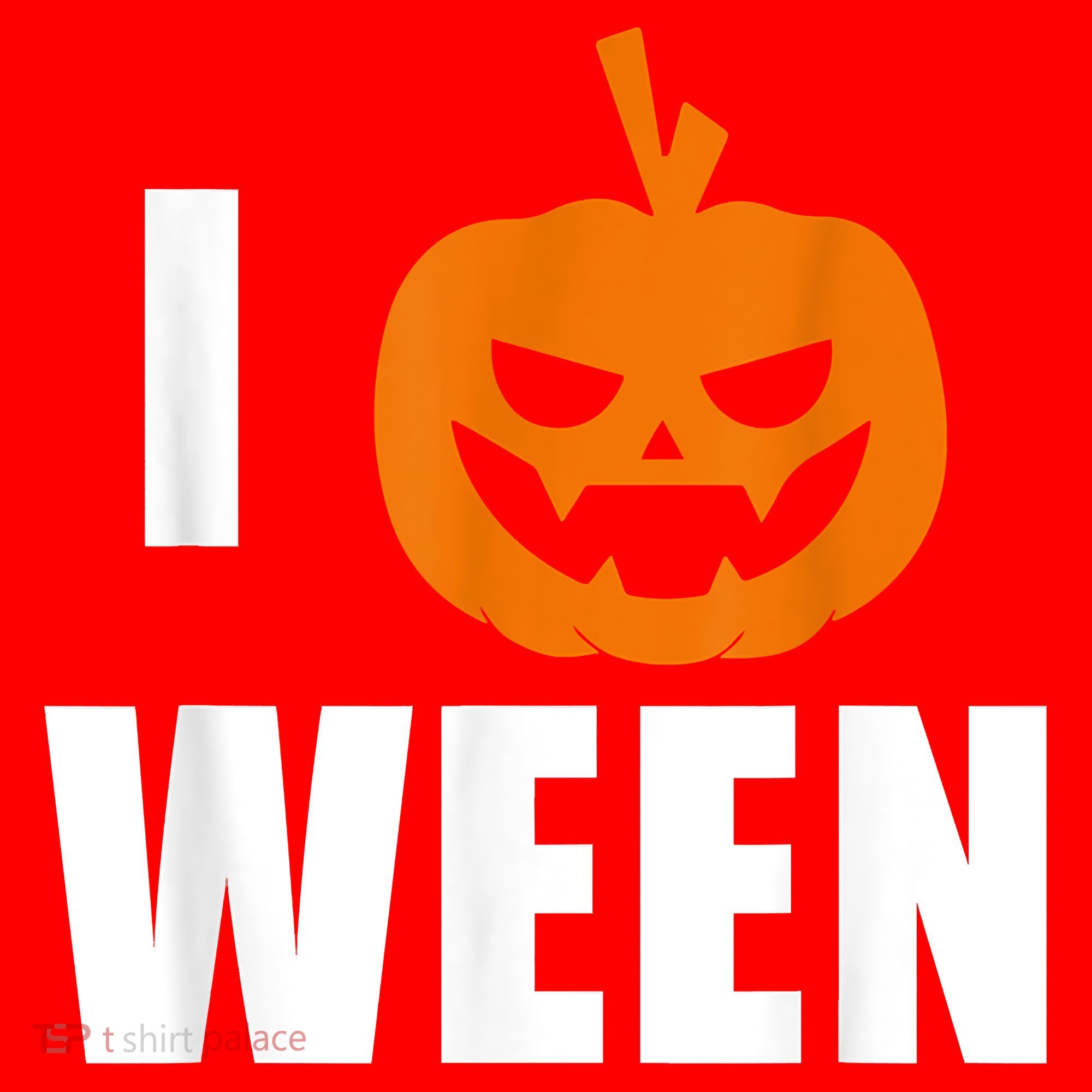 I Pumpkin Ween Funny Halloween Joke Quote Santa Hat