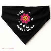 I Pee When I Laugh Funny USA-Made Doggie Bandana thumb 0