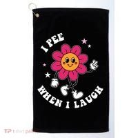 I Pee When I Laugh Funny Golf Towel thumb 0