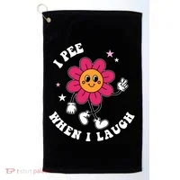 I Pee When I Laugh Funny Golf Towel thumb 0