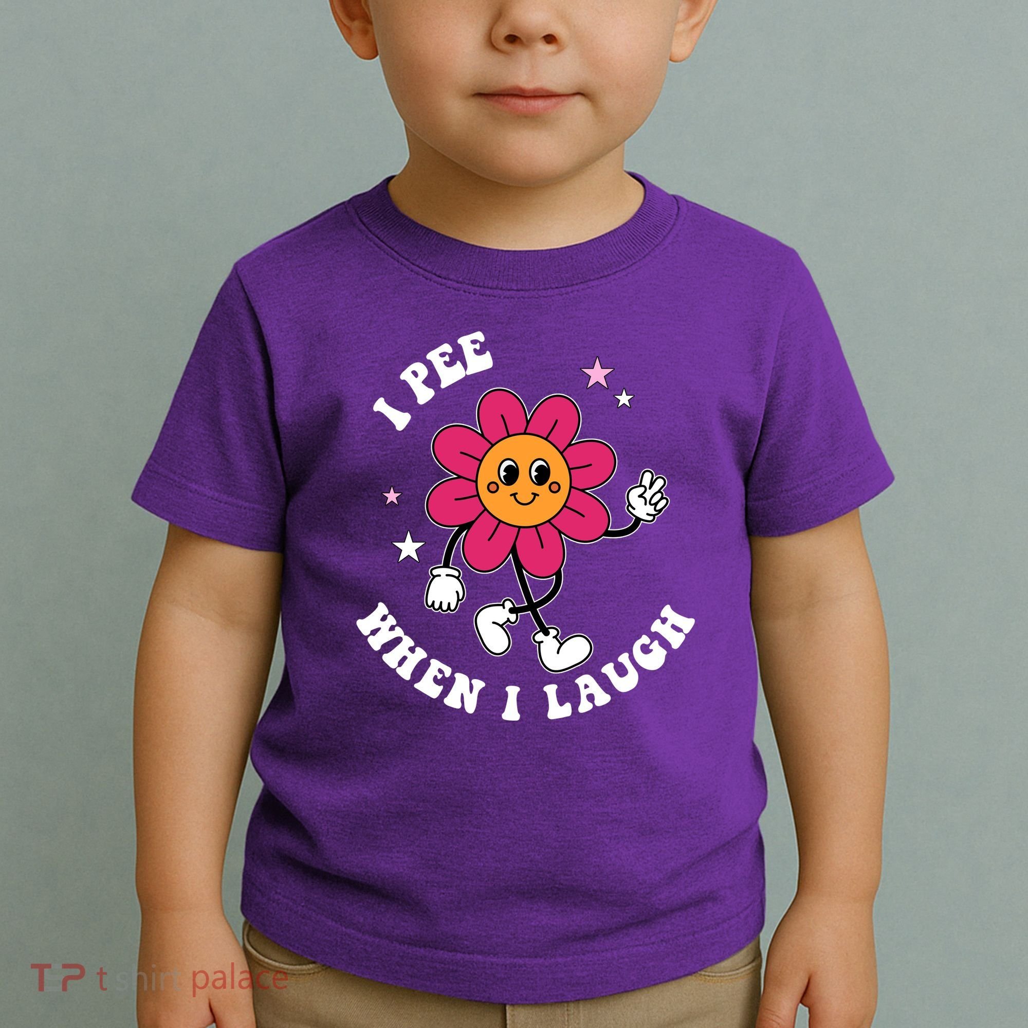 I Pee When I Laugh Funny Toddler T-Shirt