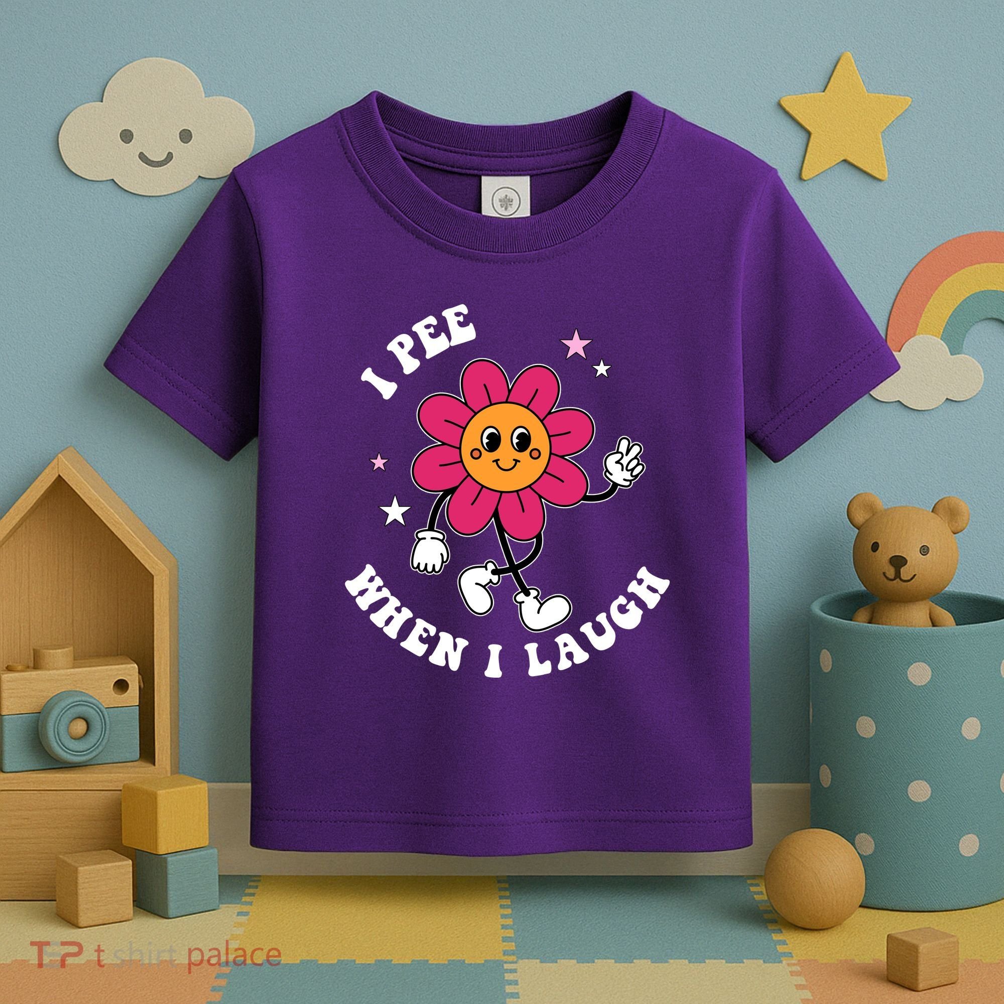 I Pee When I Laugh Funny Toddler T-Shirt