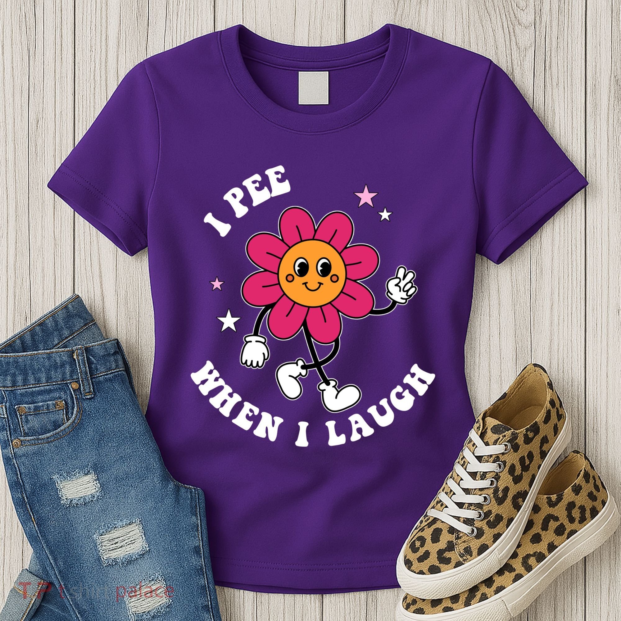 I Pee When I Laugh Funny Women's T-Shirt