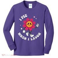 I Pee When I Laugh Funny Kids Long Sleeve Shirt thumb 0