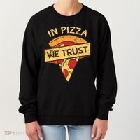 In Pizza We Trust Pizza Lover Women's Sweatshirt thumb 0