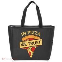 In Pizza We Trust Pizza Lover Tote Bag thumb 0
