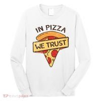 In Pizza We Trust Pizza Lover Long Sleeve Shirt thumb 0