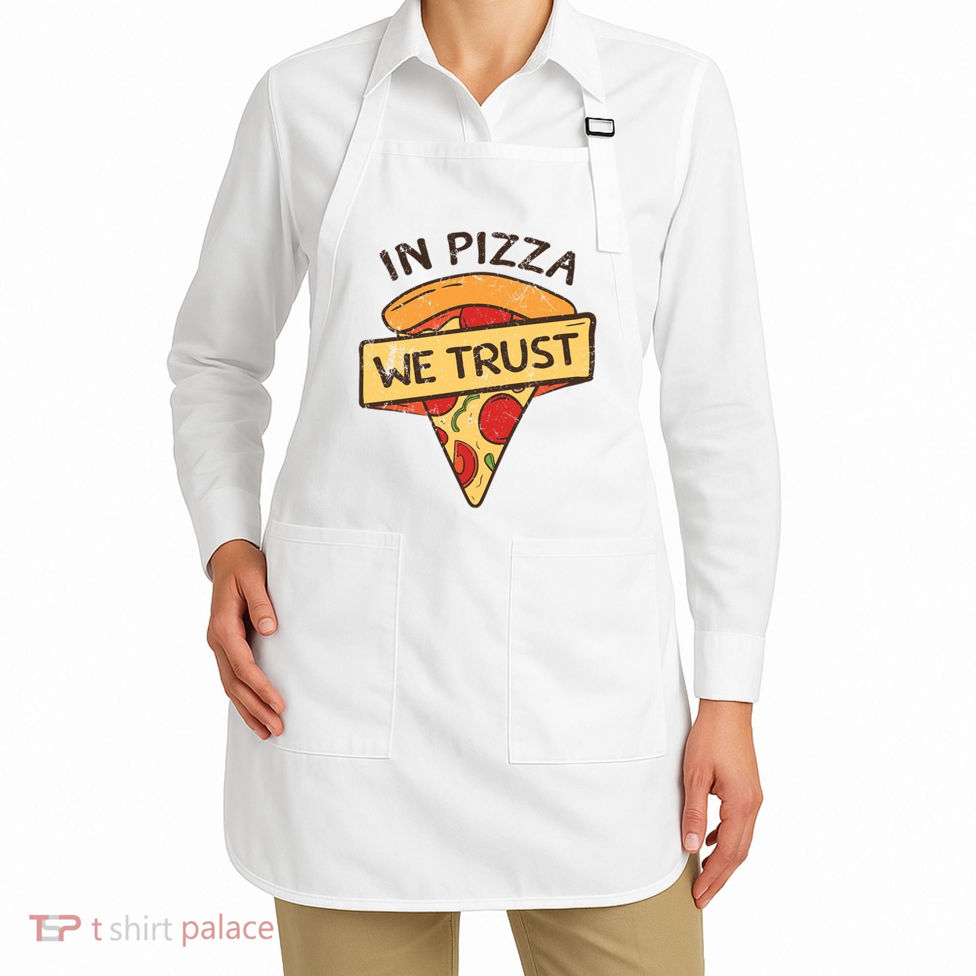 In Pizza We Trust Pizza Lover Apron