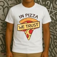 In Pizza We Trust Pizza Lover T-Shirt thumb 3