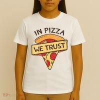 In Pizza We Trust Pizza Lover T-Shirt thumb 4