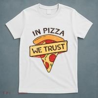 In Pizza We Trust Pizza Lover T-Shirt thumb 5