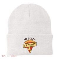 In Pizza We Trust Pizza Lover Beanie thumb 0