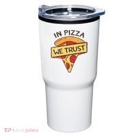 In Pizza We Trust Pizza Lover Tumbler thumb 0