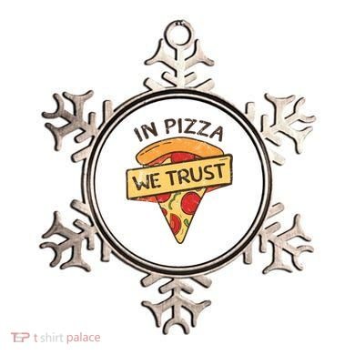 In Pizza We Trust Pizza Lover Ornament