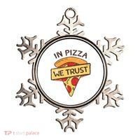In Pizza We Trust Pizza Lover Ornament thumb 0