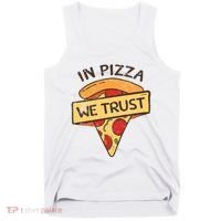 In Pizza We Trust Pizza Lover Tank Top thumb 0