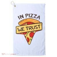 In Pizza We Trust Pizza Lover Golf Towel thumb 0
