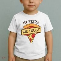 In Pizza We Trust Pizza Lover Toddler T-Shirt thumb 2