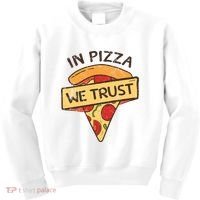 In Pizza We Trust Pizza Lover Kids Sweatshirt thumb 0