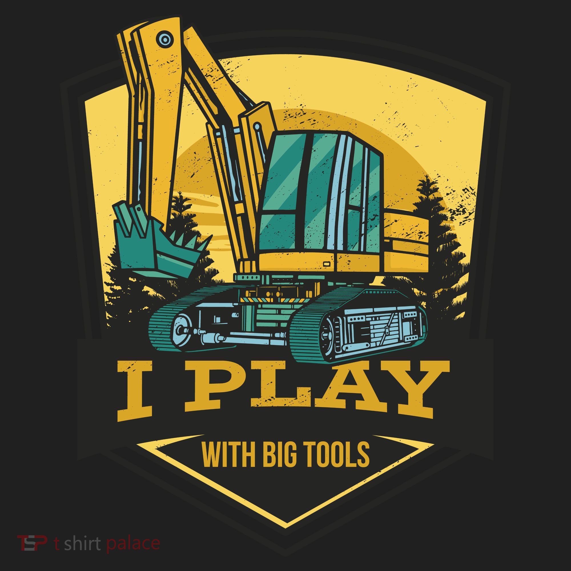 I Play With Big Tools Excavator Beanie
