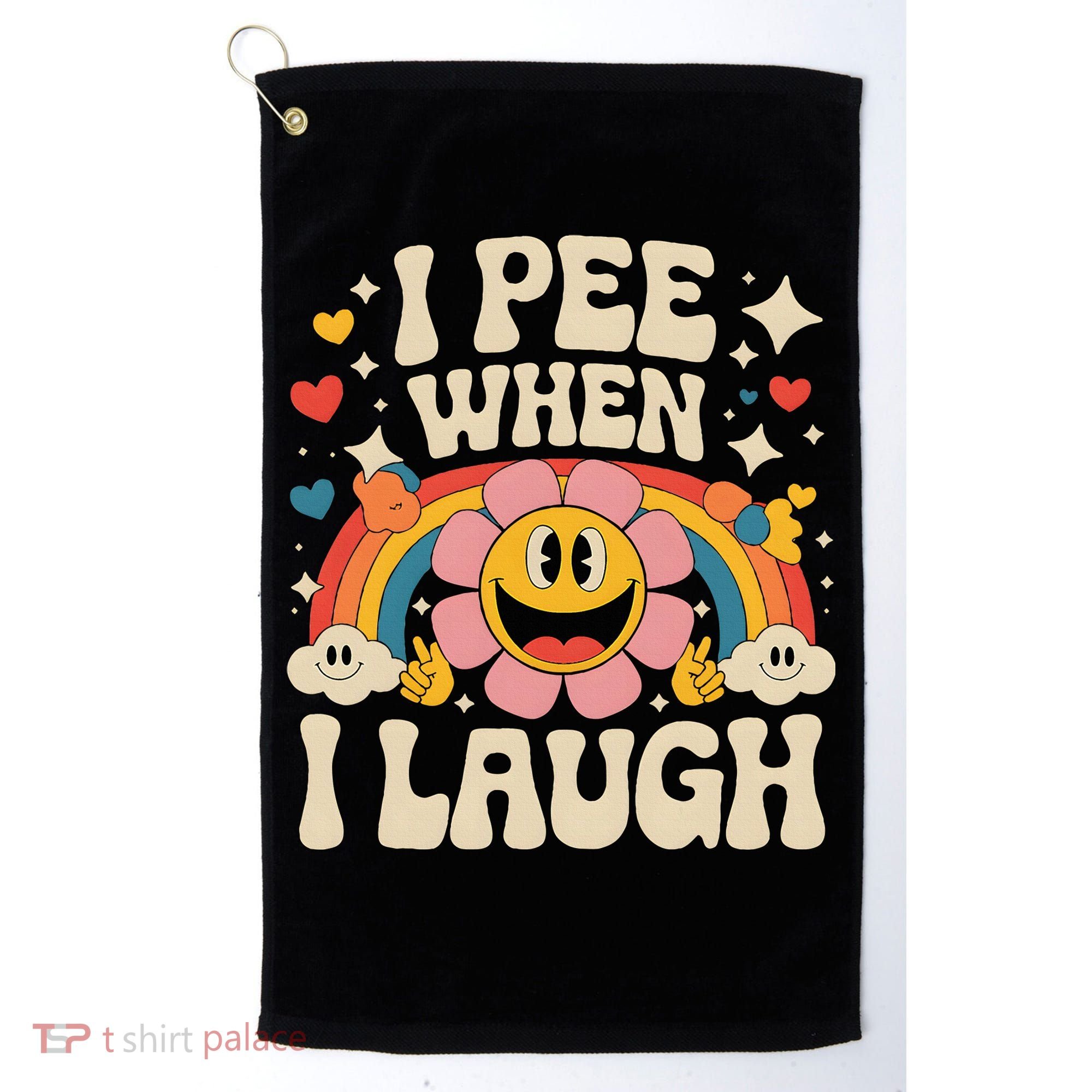 I Pee When I Laugh Naughty Golf Towel