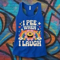 I Pee When I Laugh Naughty Women's Tank Top thumb 3