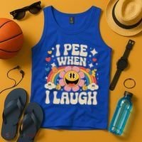 I Pee When I Laugh Naughty Tank Top thumb 4