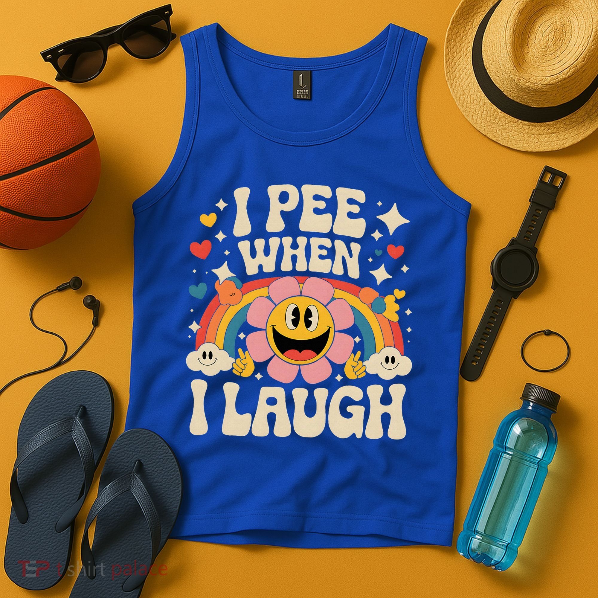 I Pee When I Laugh Naughty Tank Top