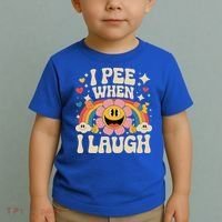 I Pee When I Laugh Naughty Toddler T-Shirt thumb 2