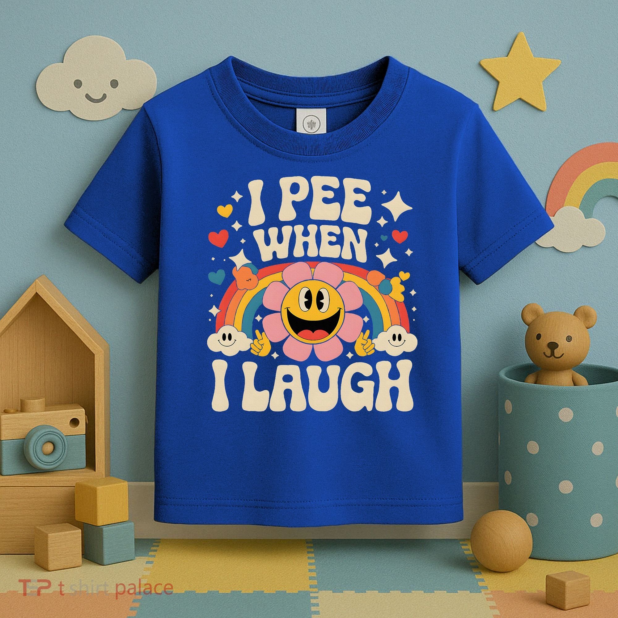 I Pee When I Laugh Naughty Toddler T-Shirt