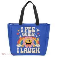 I Pee When I Laugh Naughty Tote Bag thumb 0