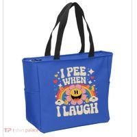 I Pee When I Laugh Naughty Tote Bag thumb 2