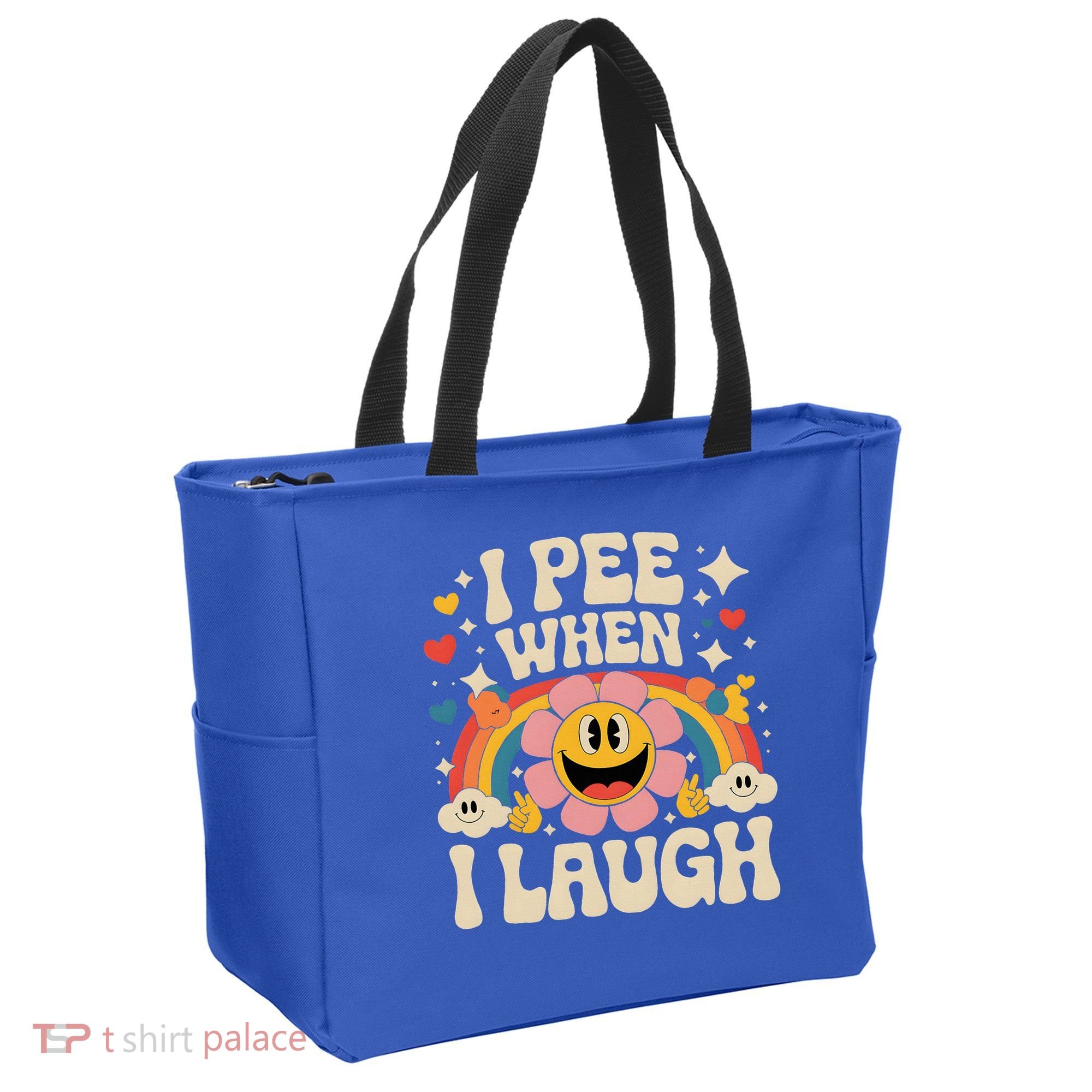 I Pee When I Laugh Naughty Tote Bag