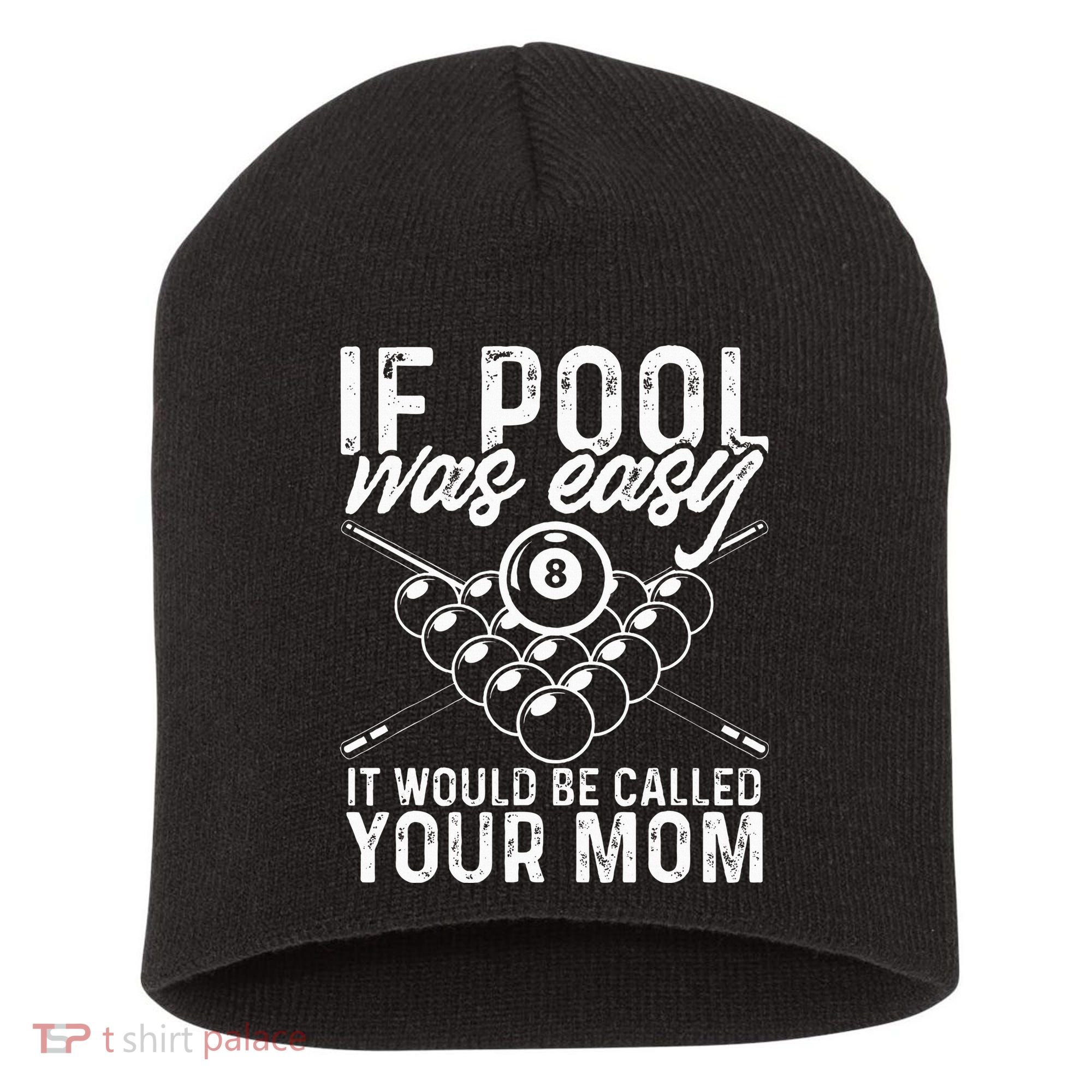 If Pool Was Easy Funny Sport Pool Billiard  Short Acrylic Beanie